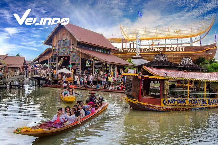 tempat wisata di pattaya floating market